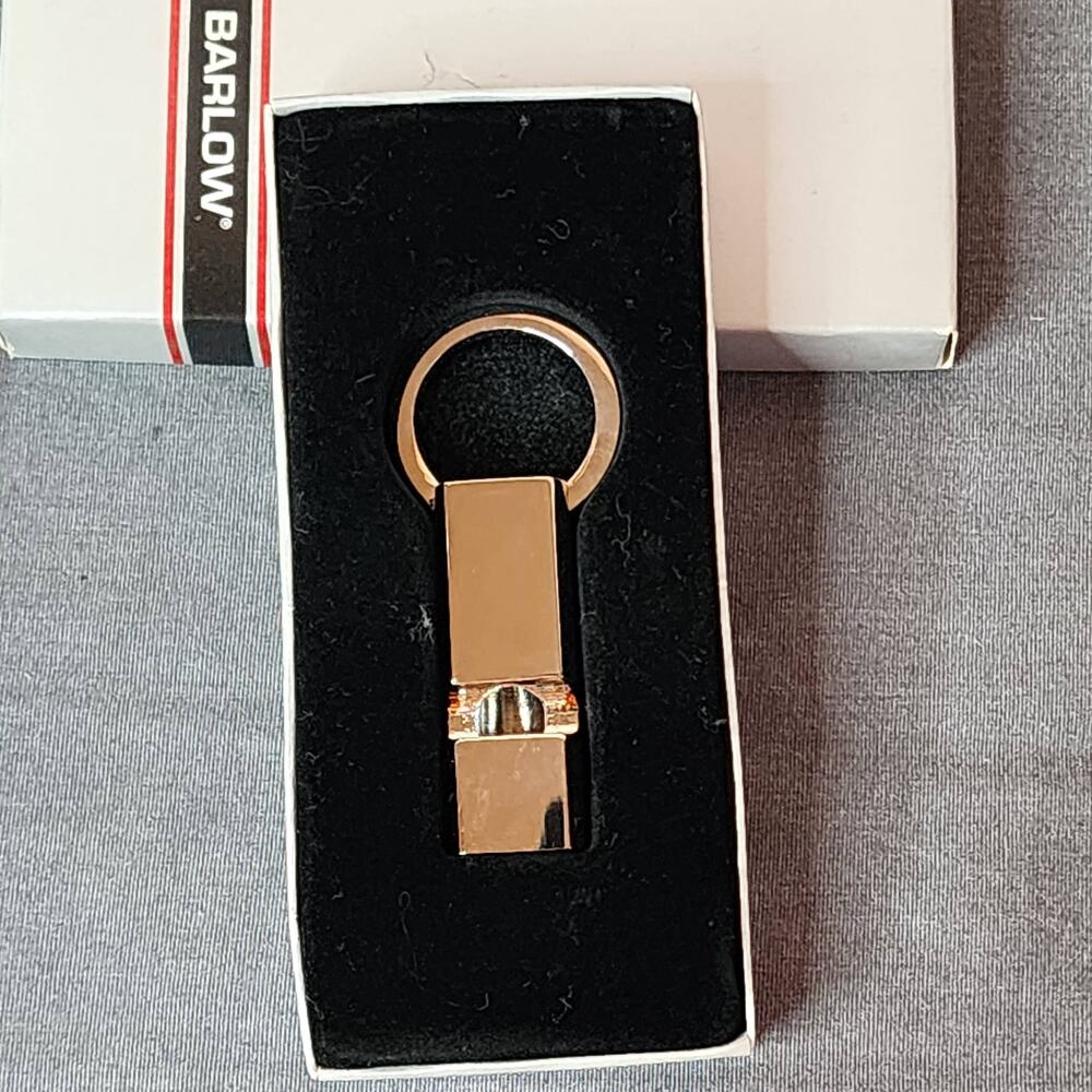 Silver Tone Barlow Keychain Whistle-Very Loud!!